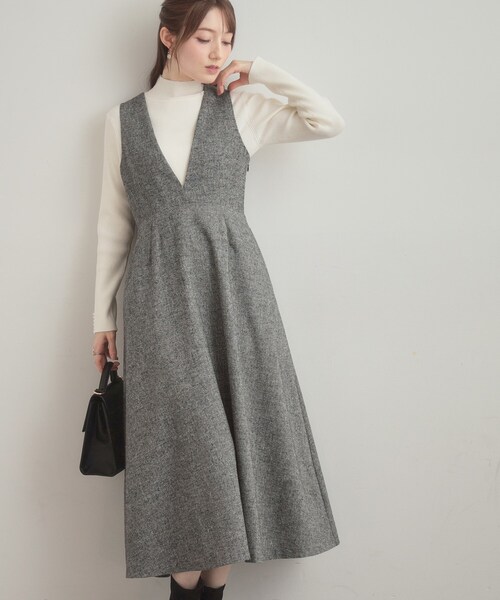 「couture brooch」 ノースリーブワンピース 42 ブラック レディース_画像7