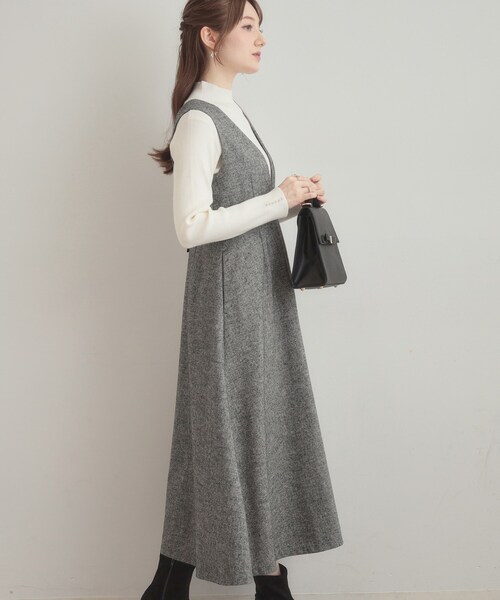 「couture brooch」 ノースリーブワンピース 42 ブラック レディース_画像8