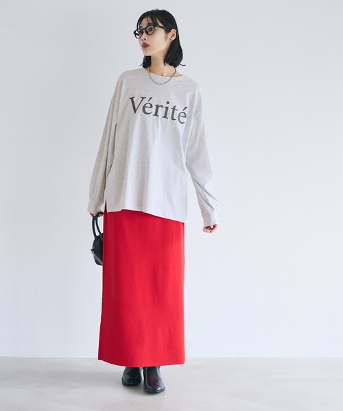 こかさん coca（コカ） tシャツ コットンビッグシルエットロゴTシャツ