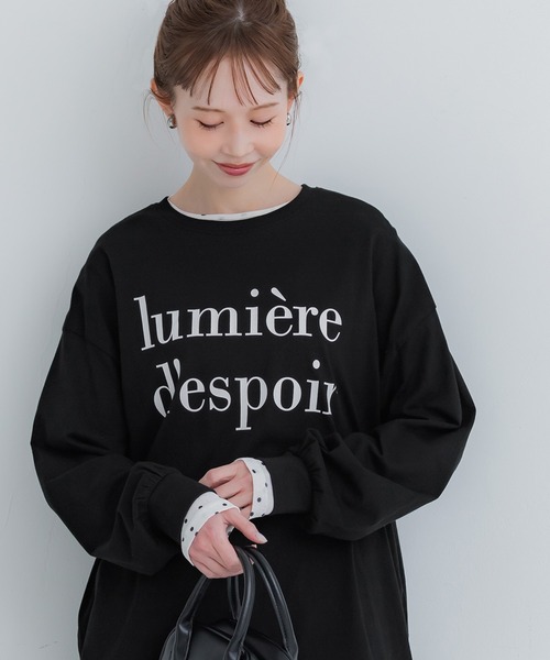 こかさん coca（コカ） tシャツ コットンビッグシルエットロゴTシャツ
