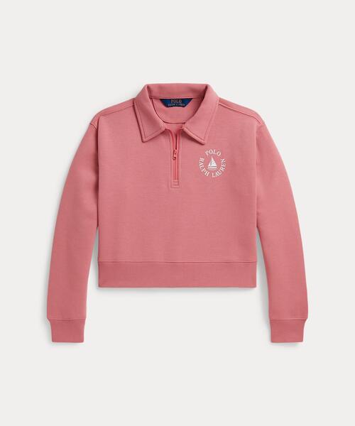 トレーナー ダブルニット カラード ボクシー スウェットシャツ キッズ 子供服 女の子