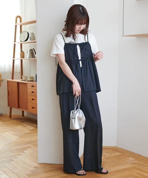 「DISCOAT」 コンビワンピース MEDIUM グレー レディース_画像3