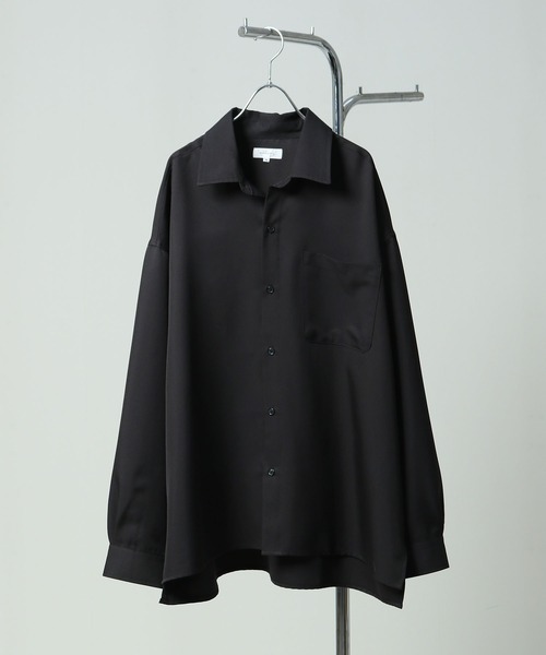 「Nilway」 長袖シャツ LARGE ネイビー メンズ_画像2