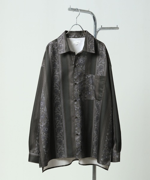 「Nilway」 長袖シャツ LARGE ネイビー メンズ_画像5