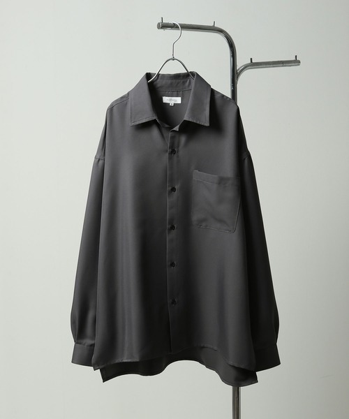 「Nilway」 長袖シャツ LARGE ネイビー メンズ_画像7