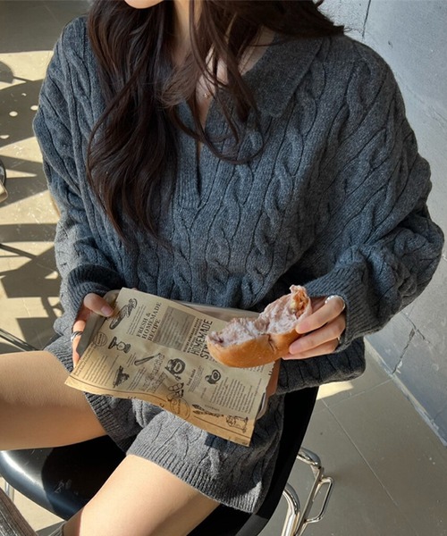 「DAY CLOSET」 セットアップ FREE グレー レディース_画像2