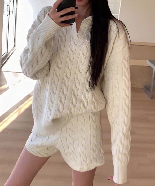 「DAY CLOSET」 セットアップ FREE グレー レディース_画像8