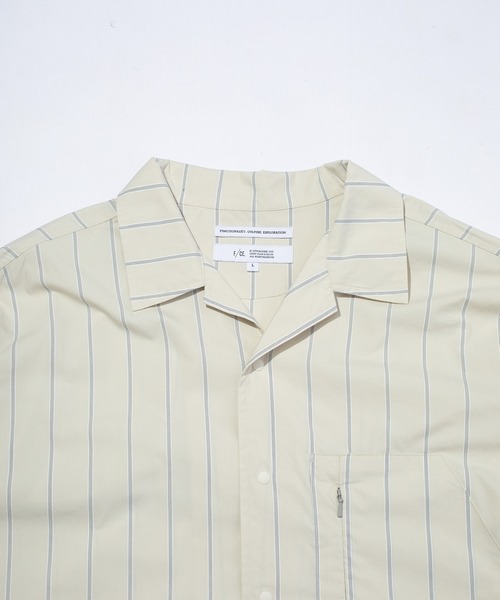 F/CE.（エフシーイー） シャツ F/CE. RECYCLE OPEN COLLAR SHIRT