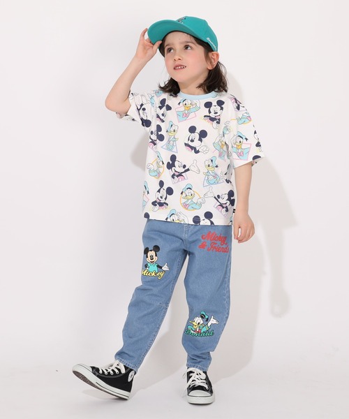 Disney（ディズニー） tシャツ 親子お揃い WEB限定 パステル総柄T