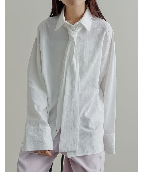 Re:EDIT（リエディ） ブラウス シャツ 「2026S/S PRE ORDER」ボウタイ