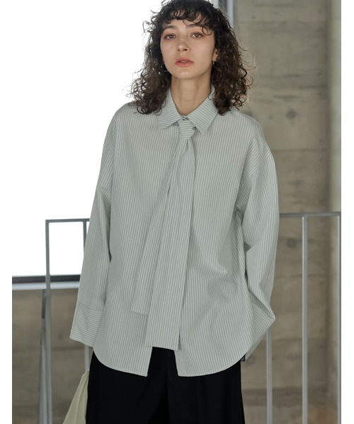 yori ビッグリボンシャツ yori(ヨリ)の「ビッグパフスリーブブラウス【2021AW】9月中旬発売予定