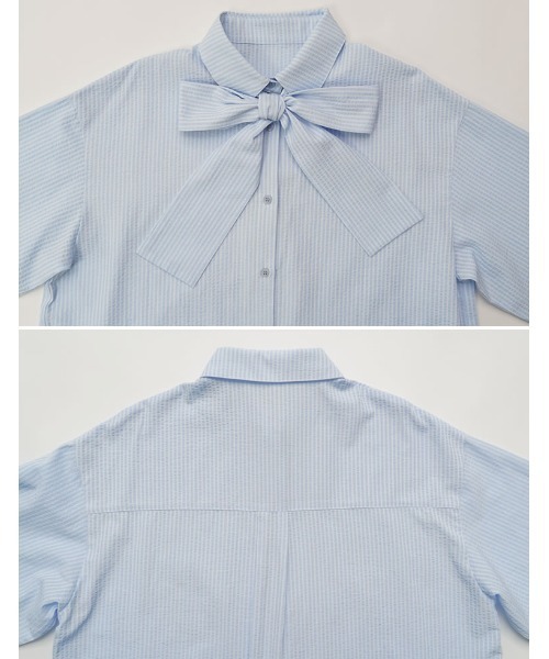 Re:EDIT（リエディ） ブラウス シャツ 「2026S/S PRE ORDER」ボウタイ