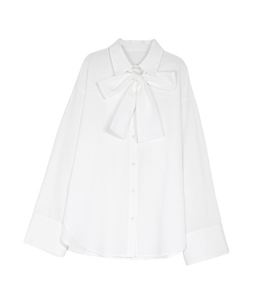 Re:EDIT（リエディ） ブラウス シャツ 「2026S/S PRE ORDER」ボウタイ