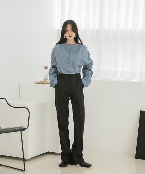 「UNE MANSION」 パンツ MEDIUM ブラック レディース_画像3