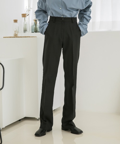 「UNE MANSION」 パンツ MEDIUM ブラック レディース_画像4