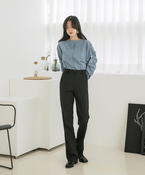 「UNE MANSION」 パンツ MEDIUM ブラック レディース_画像8