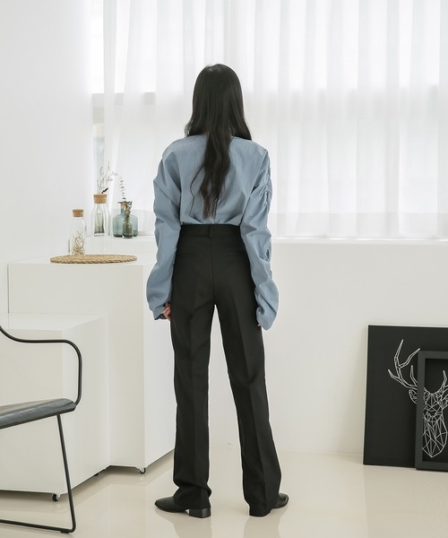 「UNE MANSION」 パンツ MEDIUM ブラック レディース_画像9