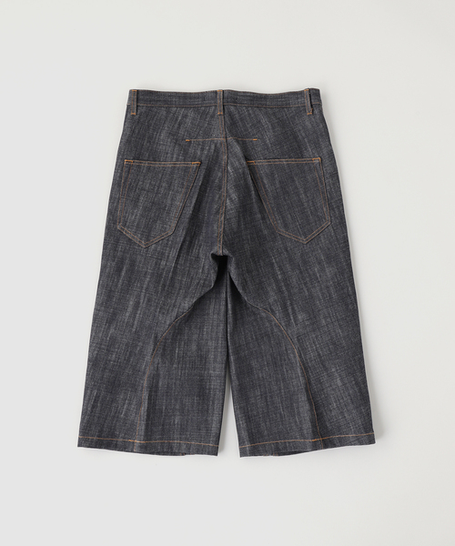 NVRFRGT（ネヴァーフォーゲット） パンツ 3D TWISTED JORTS/RAW INDIGO