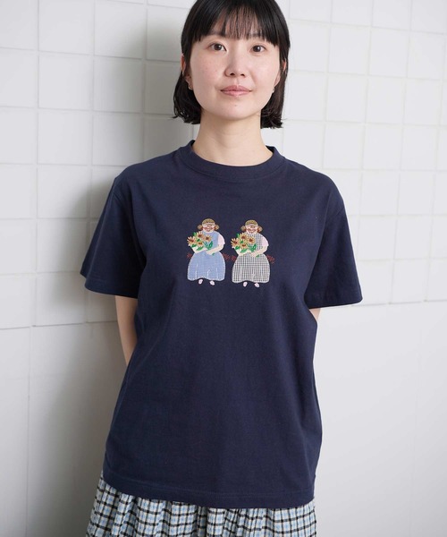 l'atelier du savon（アトリエドゥサボン） tシャツ 半袖 _ひまわり