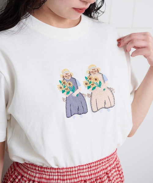 l'atelier du savon（アトリエドゥサボン） tシャツ 半袖 _ひまわり