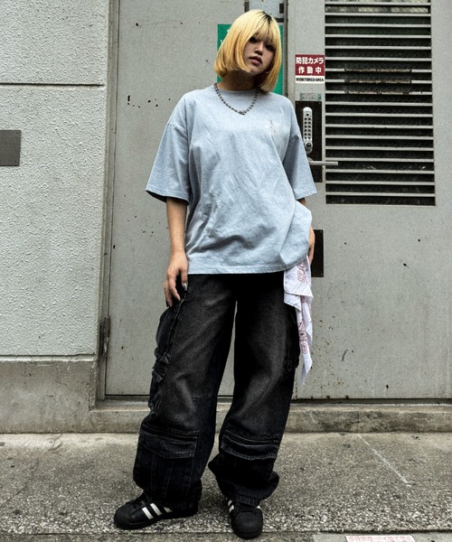「A'GEM9」 半袖Tシャツ FREE ブラック メンズ_画像6