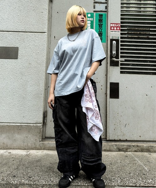 「A'GEM9」 半袖Tシャツ FREE ブラック メンズ_画像7