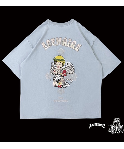 「A'GEM9」 半袖Tシャツ FREE ブラック メンズ_画像9