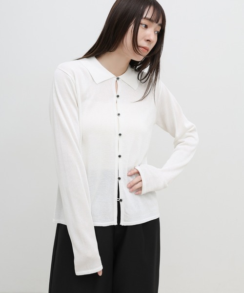 select MOCA（セレクトモカ） カーディガン 「接触冷感」ボタン
