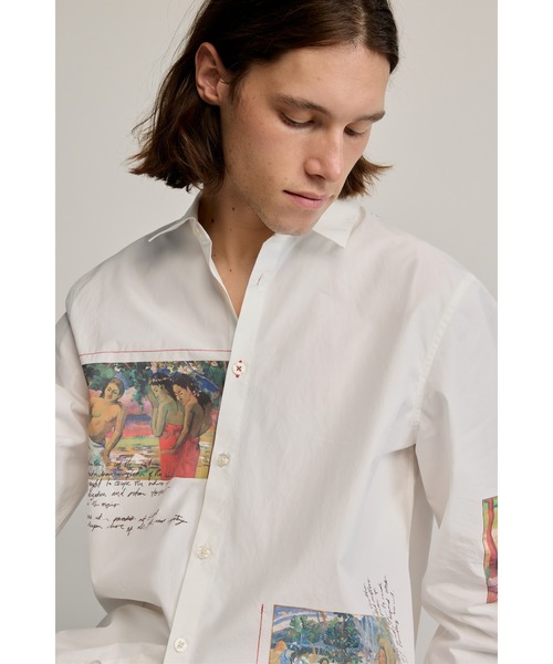Desigual（デシグアル） シャツ ゴーギャン柄フォトプリント シャツ