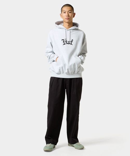 「HUF」 プルオーバーパーカー M アッシュグレー メンズの画像