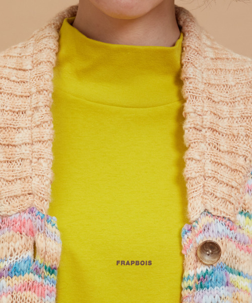 「FRAPBOIS」 ニットカーディガン 1 ベージュ レディースの画像