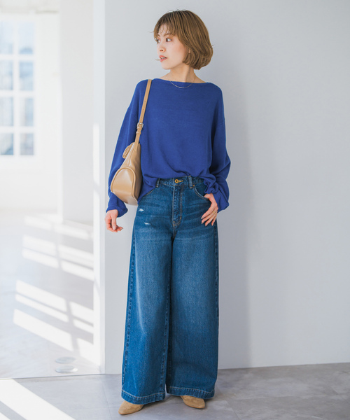 「Spick \u0026 Span」 長袖ニット FREE グレー レディースの画像