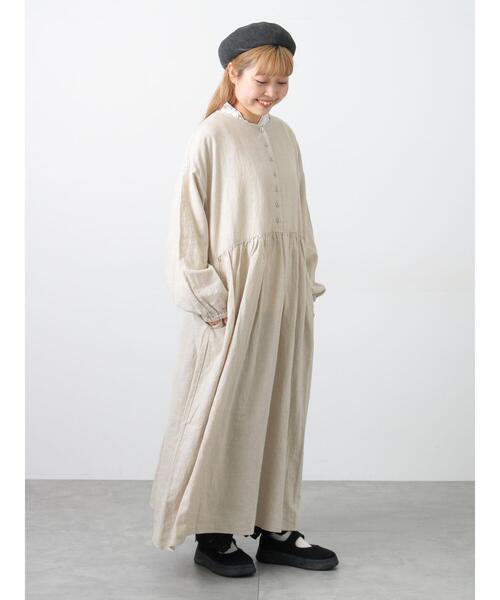 Samansa Mos2(サマンサモスモス) ワンピース 「Cross×Linen Samansa Mos2(サマンサモスモス) ワンピース 「Cross×Linen