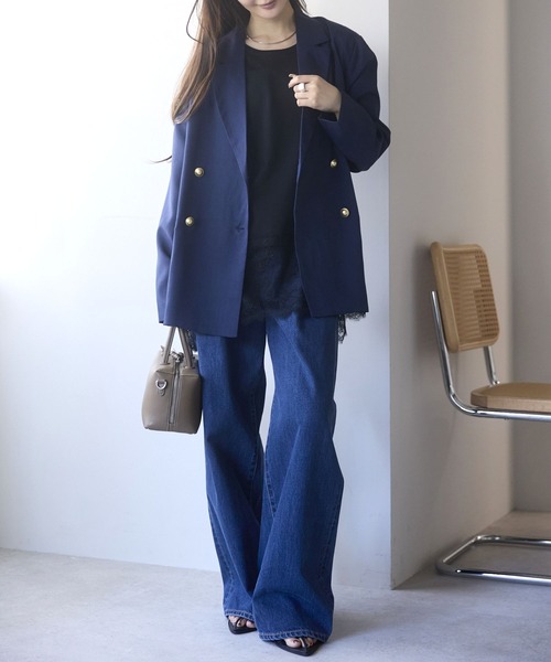 ユナイテッドアローズ × 御幸毛織 ダブル紺ブレザー XL 美品 金ボタン ユナイテッドアローズ × 御幸毛織 ダブル紺ブレザー XL 美品 金ボタン