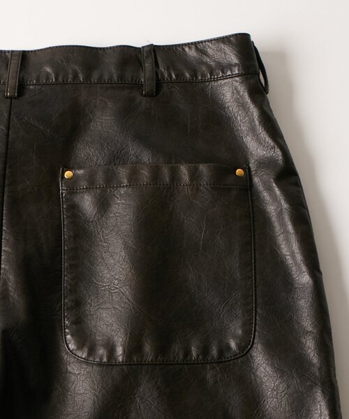 2021s/s n.hoolywood PUレザー エコレザー ハーフパンツ WHO'S WHO gallery（フーズフーギャラリー） ハーフパンツ パンツ