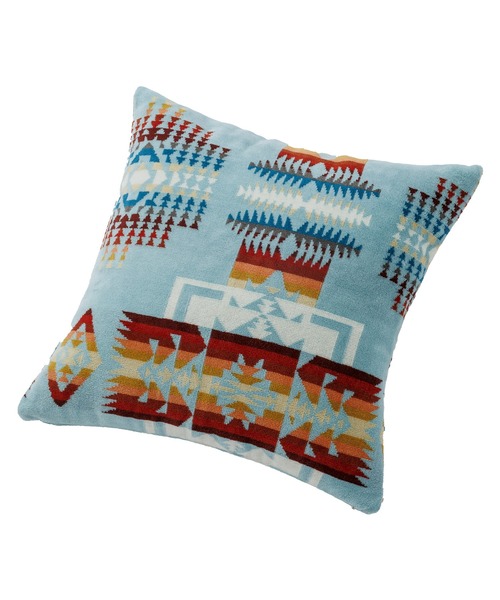KUMAページ ペンドルトン クッションカバー リメイク ターコイズ 新品 PENDLETON（ペンドルトン） クッション クッションカバー ジャガード