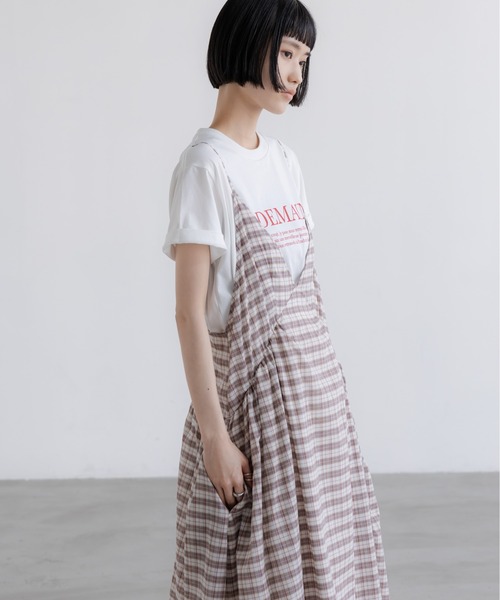 LOWRYS FARM（ローリーズファーム） ワンピース チェックキャミ
