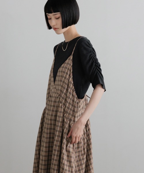 LOWRYS FARM（ローリーズファーム） ワンピース チェックキャミ