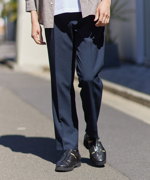 「URBAN RESEARCH ROSSO MEN」 スラックス LARGE ネイビー メンズ_画像5