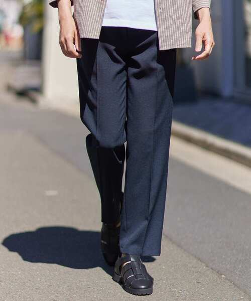 「URBAN RESEARCH ROSSO MEN」 スラックス LARGE ネイビー メンズ_画像6