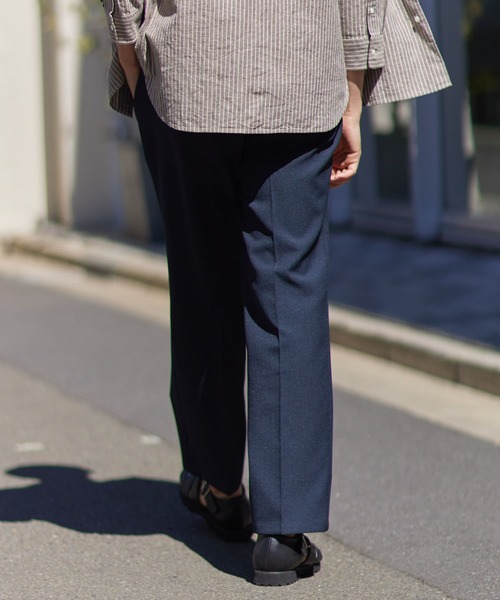 「URBAN RESEARCH ROSSO MEN」 スラックス LARGE ネイビー メンズ_画像8