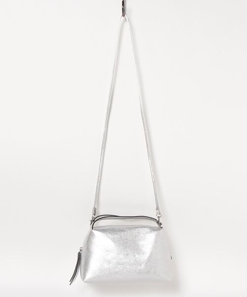 「Demi-Luxe BEAMS」 「GIANNI CHIARINI」2WAYバッグ ONE SIZE シルバー レディース