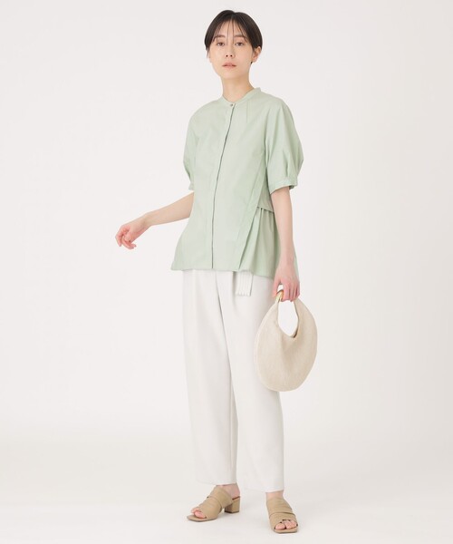 「CAST:」 半袖ブラウス S グリーン レディース_画像7