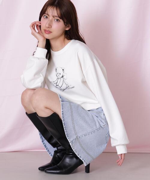 「JILL by JILL STUART」 デニムスカート SMALL ネイビー レディース_画像4