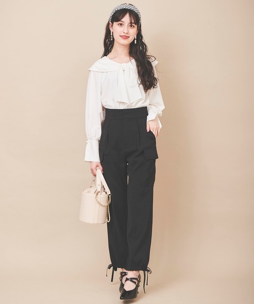 「31 Sons de mode」 長袖ブラウス 36 ブラック レディース_画像7