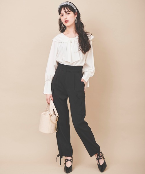 「31 Sons de mode」 長袖ブラウス 36 ブラック レディース_画像9