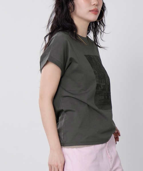 tシャツ フォトプリントTシャツ レディースの画像