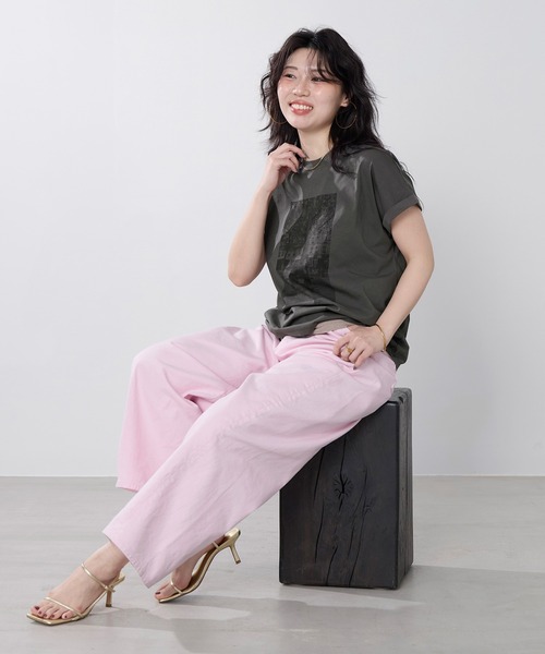 tシャツ フォトプリントTシャツ レディースの画像
