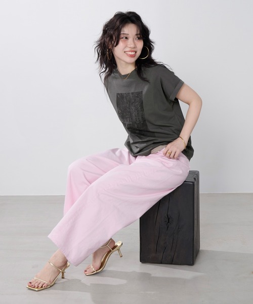 tシャツ フォトプリントTシャツ レディースの画像