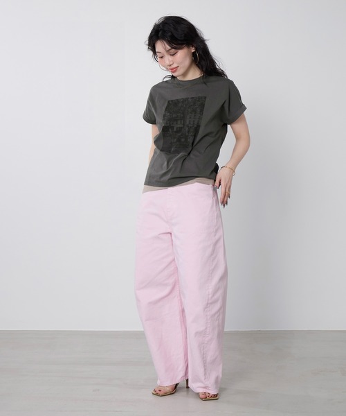 tシャツ フォトプリントTシャツ レディースの画像